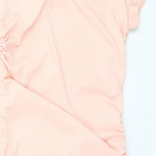 SheIn Womens Ivory   Basic T-Shirt Size 10