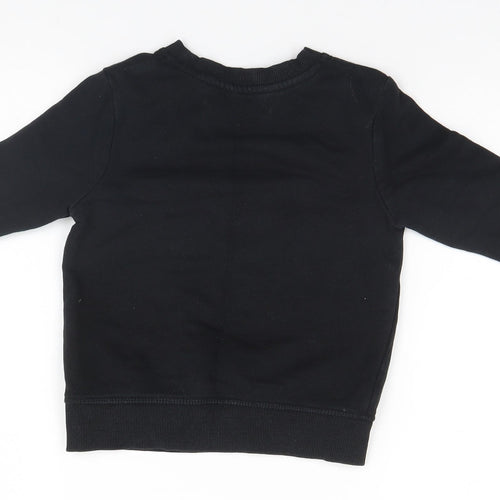 George Boys Black   Pullover Jumper Size 2-3 Years  - Super Duper Dude