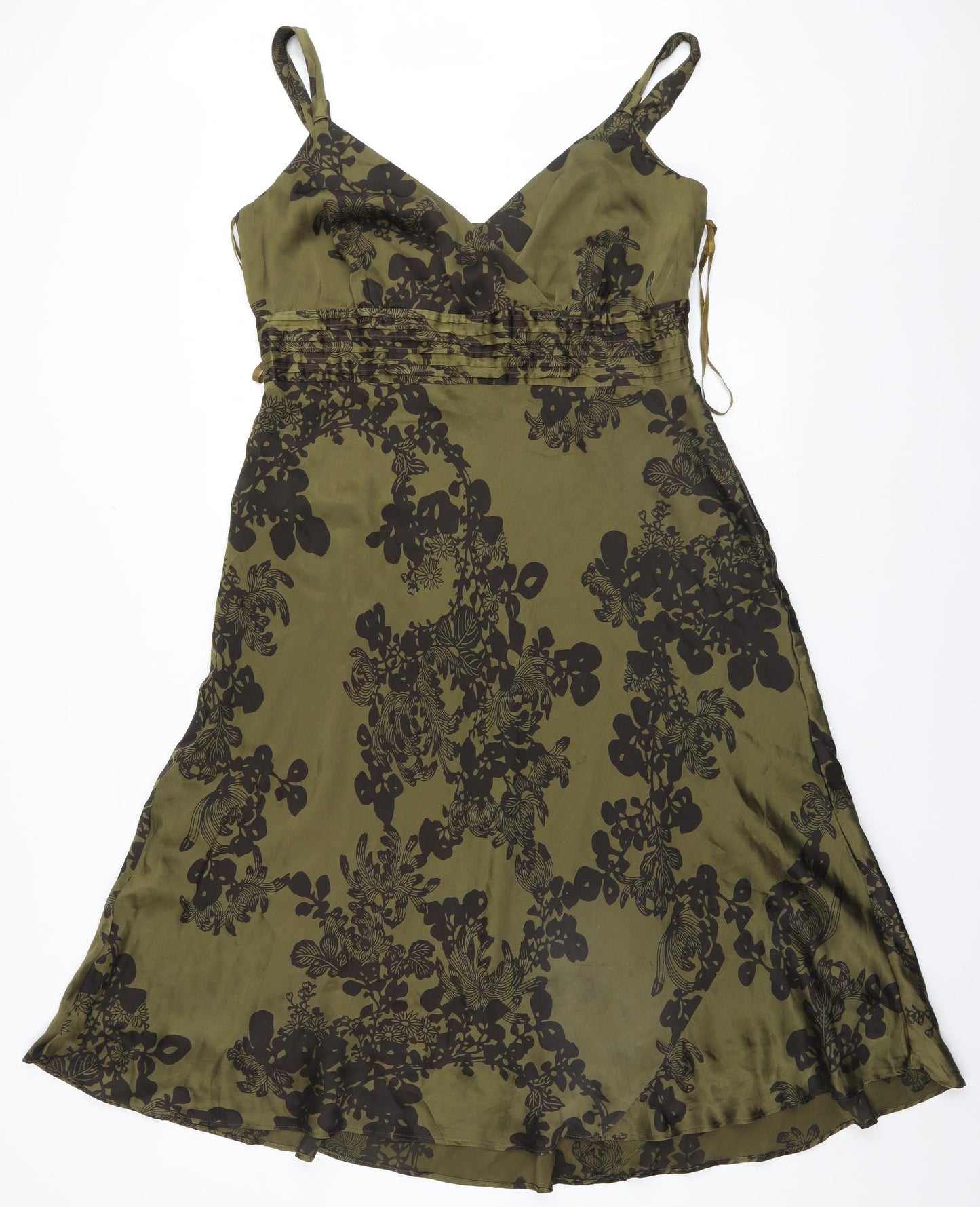 Monsoon Womens Brown Floral  A-Line  Size 16