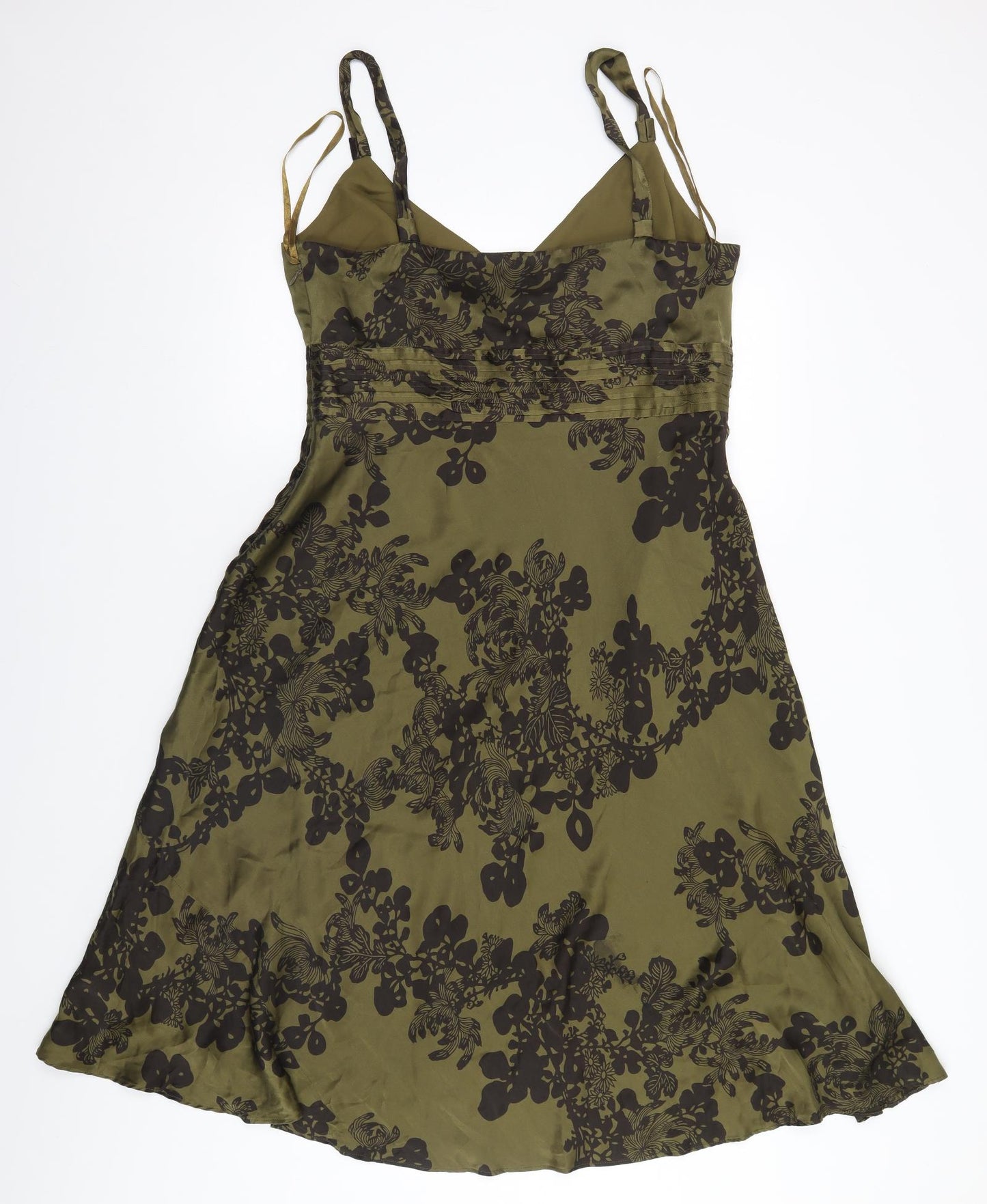 Monsoon Womens Brown Floral  A-Line  Size 16