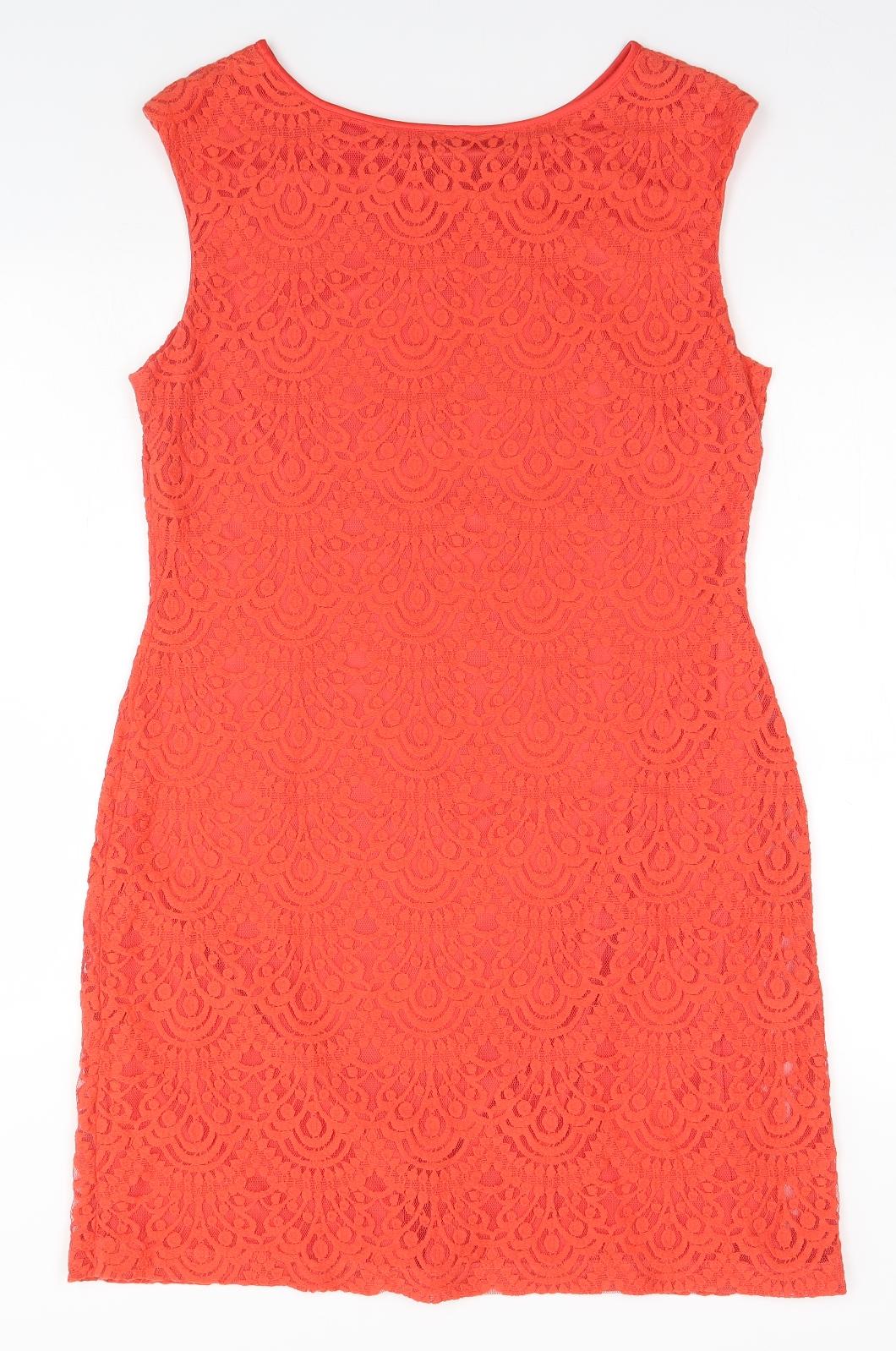 Jessica Howard Womens Red Paisley  A-Line  Size 18