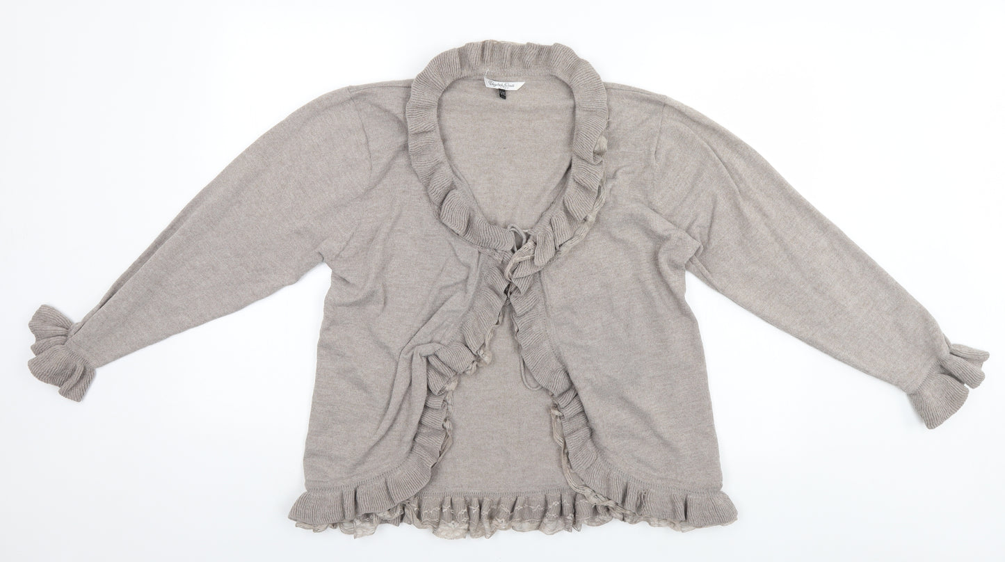 Preworn Womens Grey   Cardigan Jumper Size L
