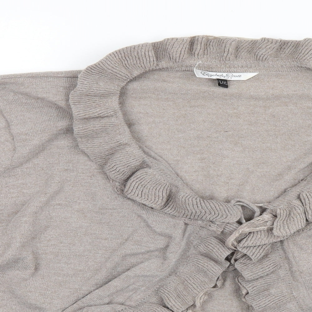 Preworn Womens Grey   Cardigan Jumper Size L