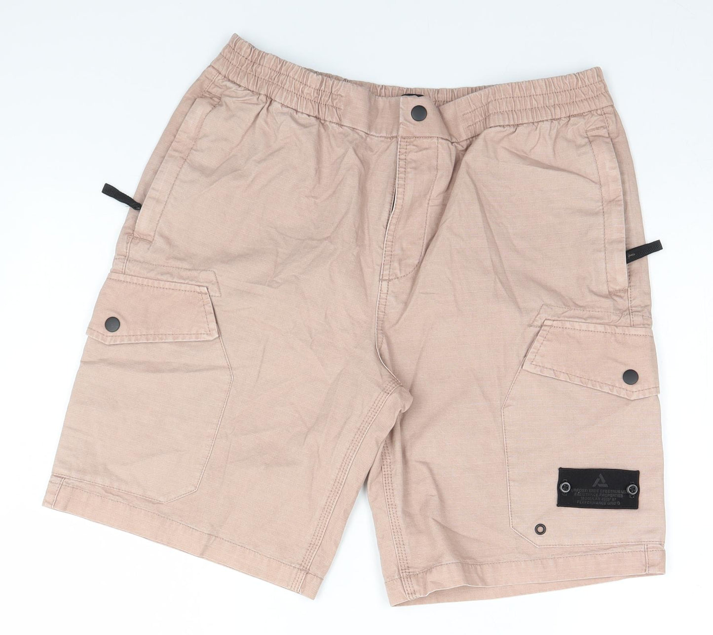 River Island Mens Beige   Cargo Shorts Size 34
