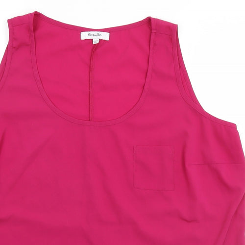Simply Be Womens Pink   Basic Tank Size 20