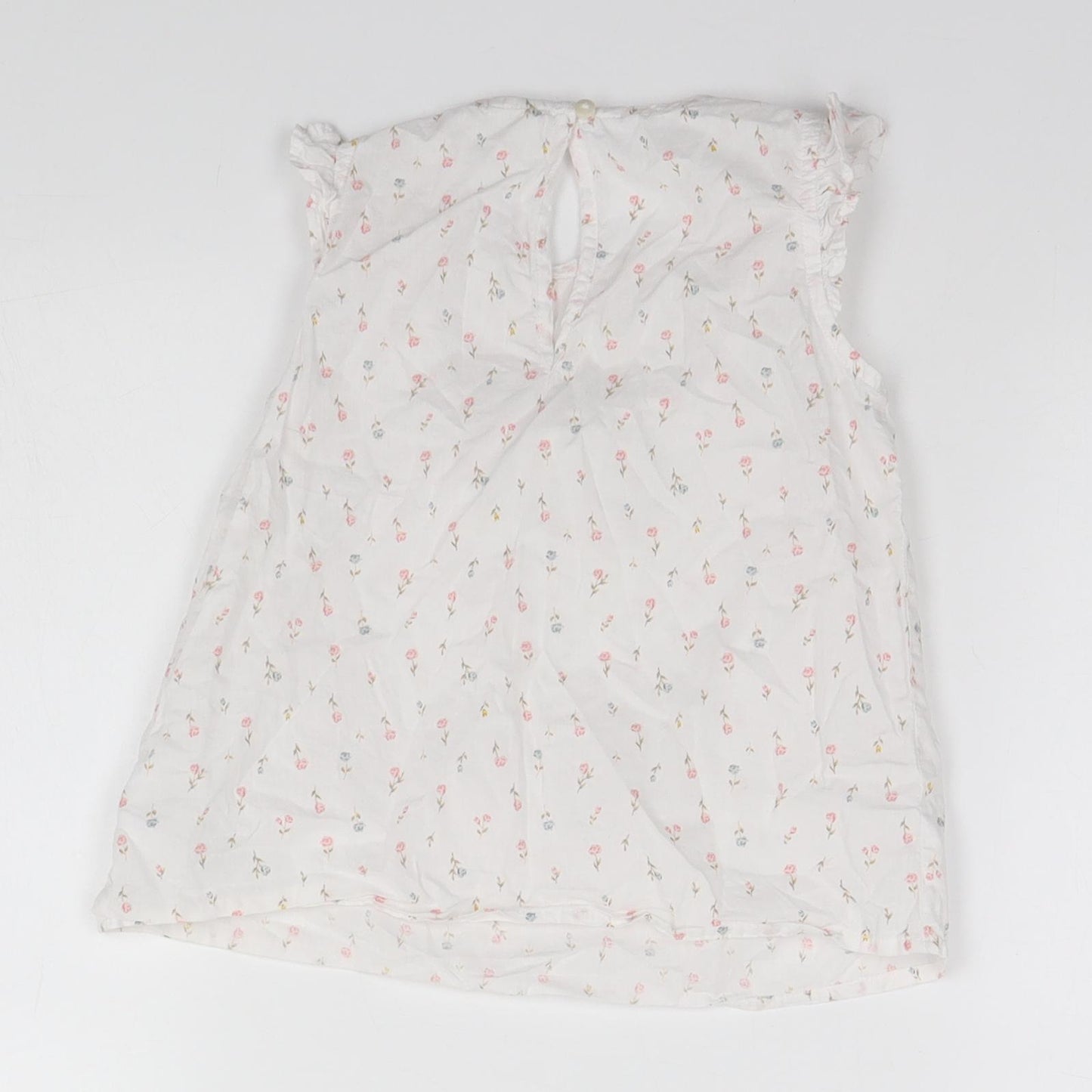 H&M Girls White Floral  A-Line  Size 2-3 Years