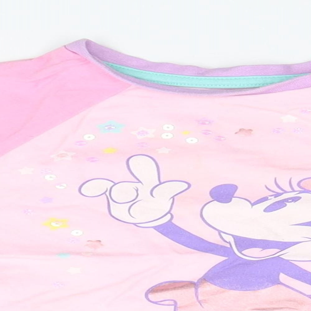 Disney Girls Pink   Basic T-Shirt Size 2 Years  - Mini Mouse
