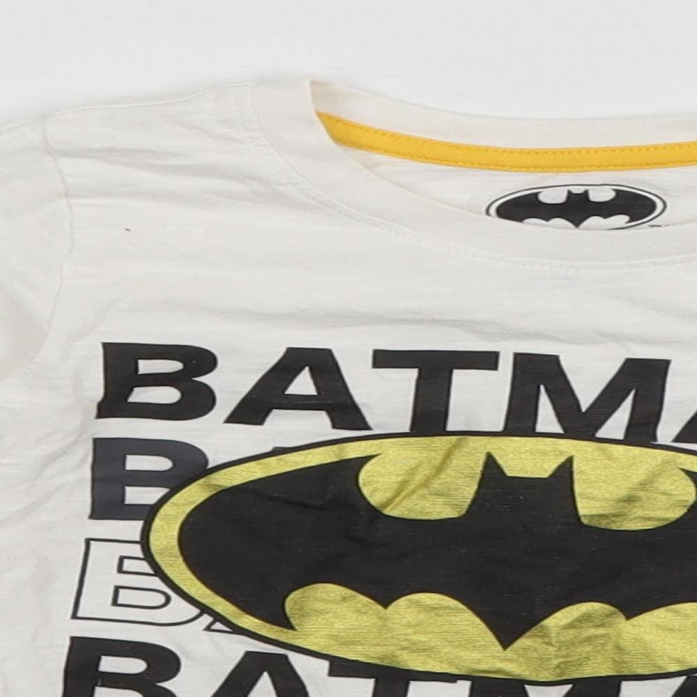 Batman Boys White   Basic T-Shirt Size 2 Years  - Batman