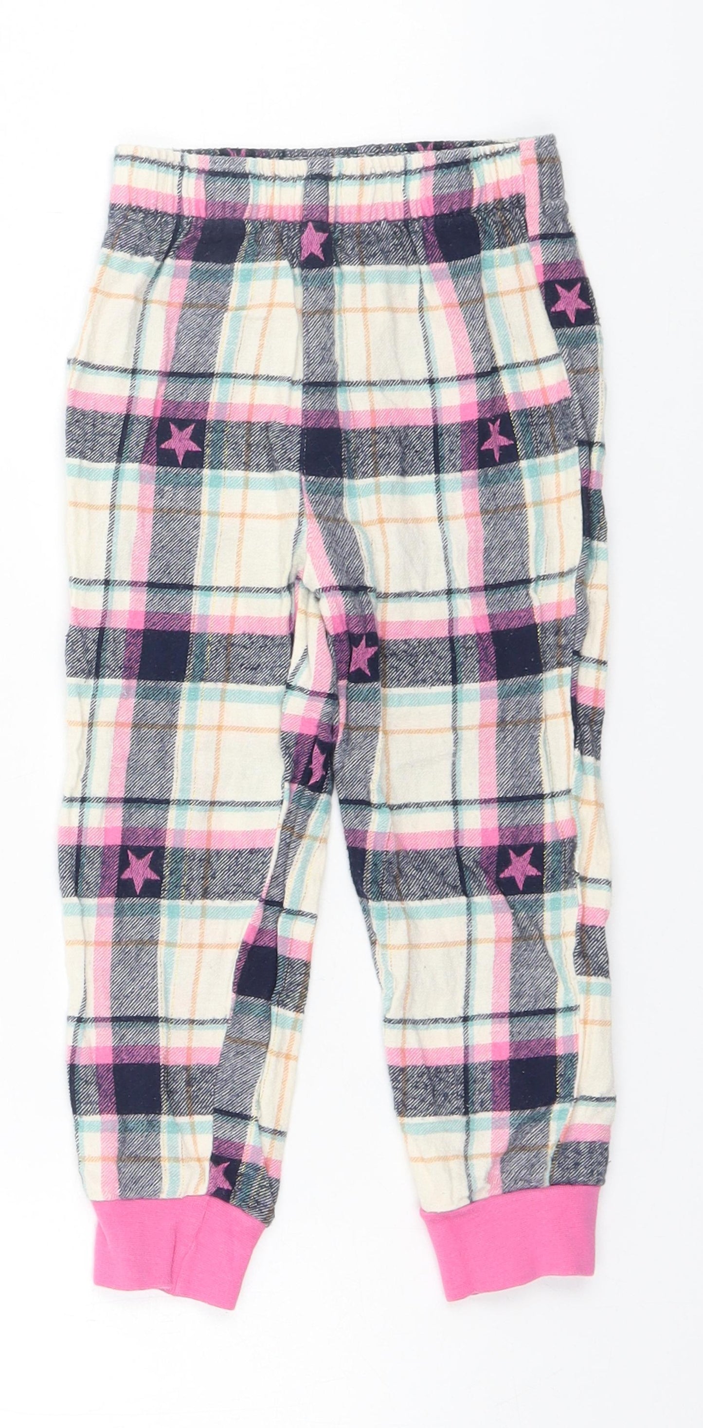 Nutmeg Girls Blue Plaid   Pyjama Pants Size 2-3 Years