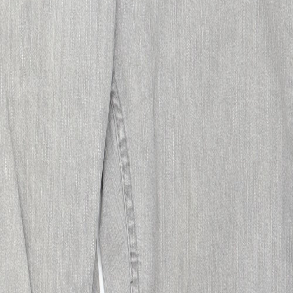Denim & Co. Womens Grey   Straight Jeans Size 12 L30 in