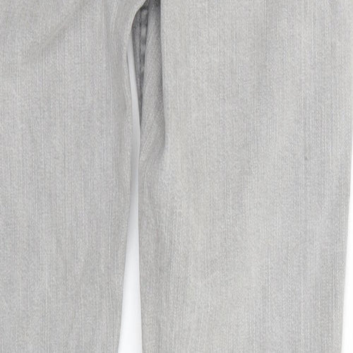 Denim & Co. Womens Grey   Straight Jeans Size 12 L30 in