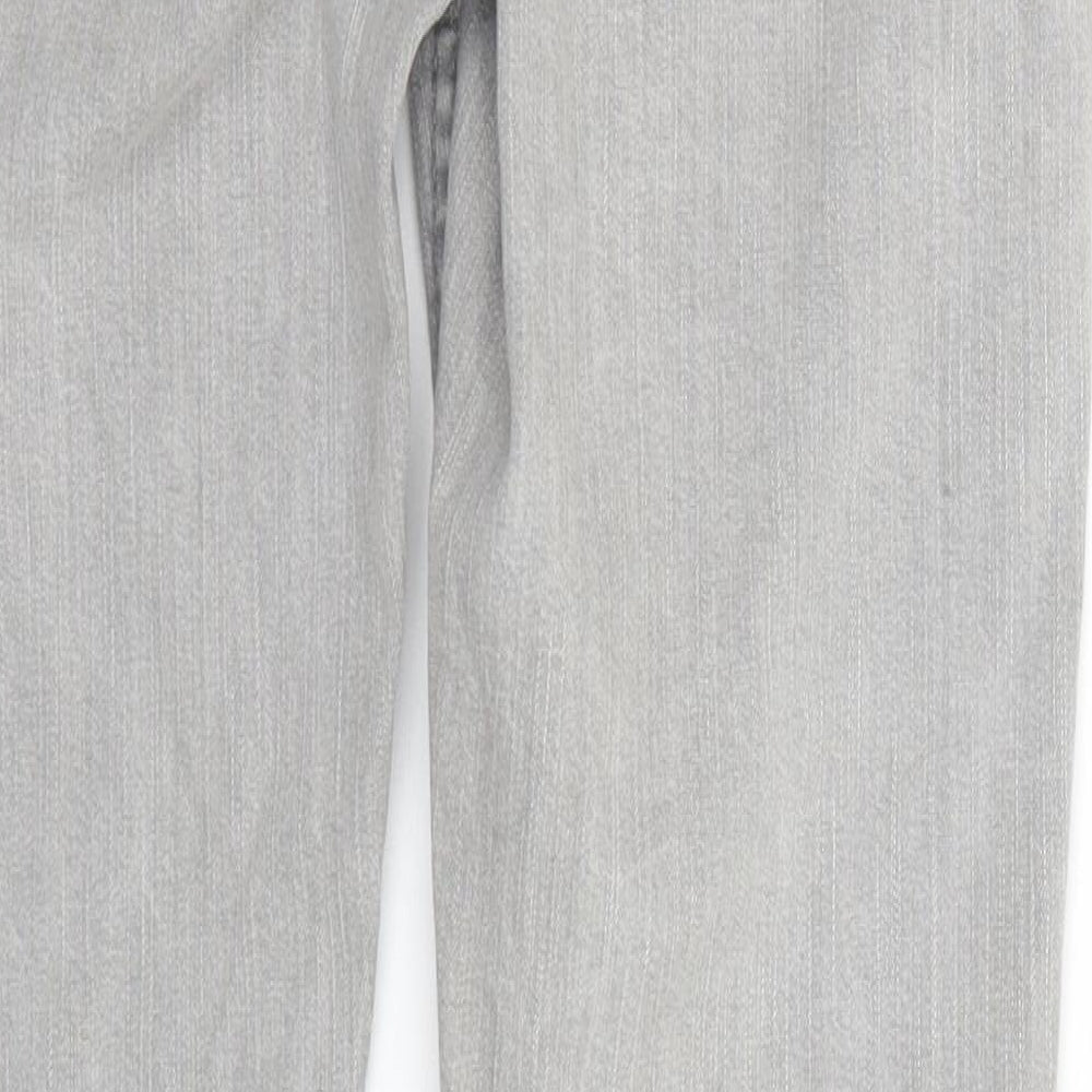 Denim & Co. Womens Grey   Straight Jeans Size 12 L30 in