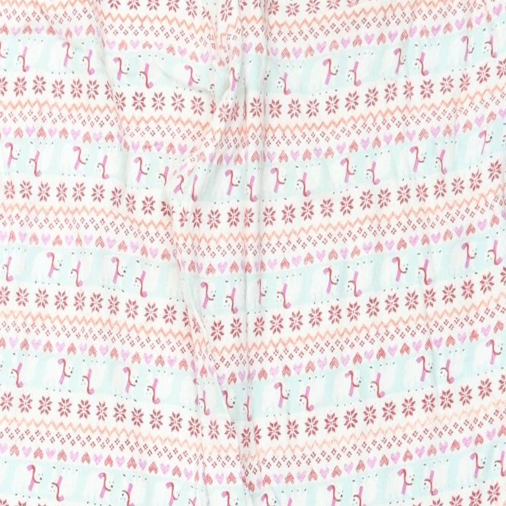 TU Womens White Geometric   Pyjama Pants Size 12  - Chirstmas
