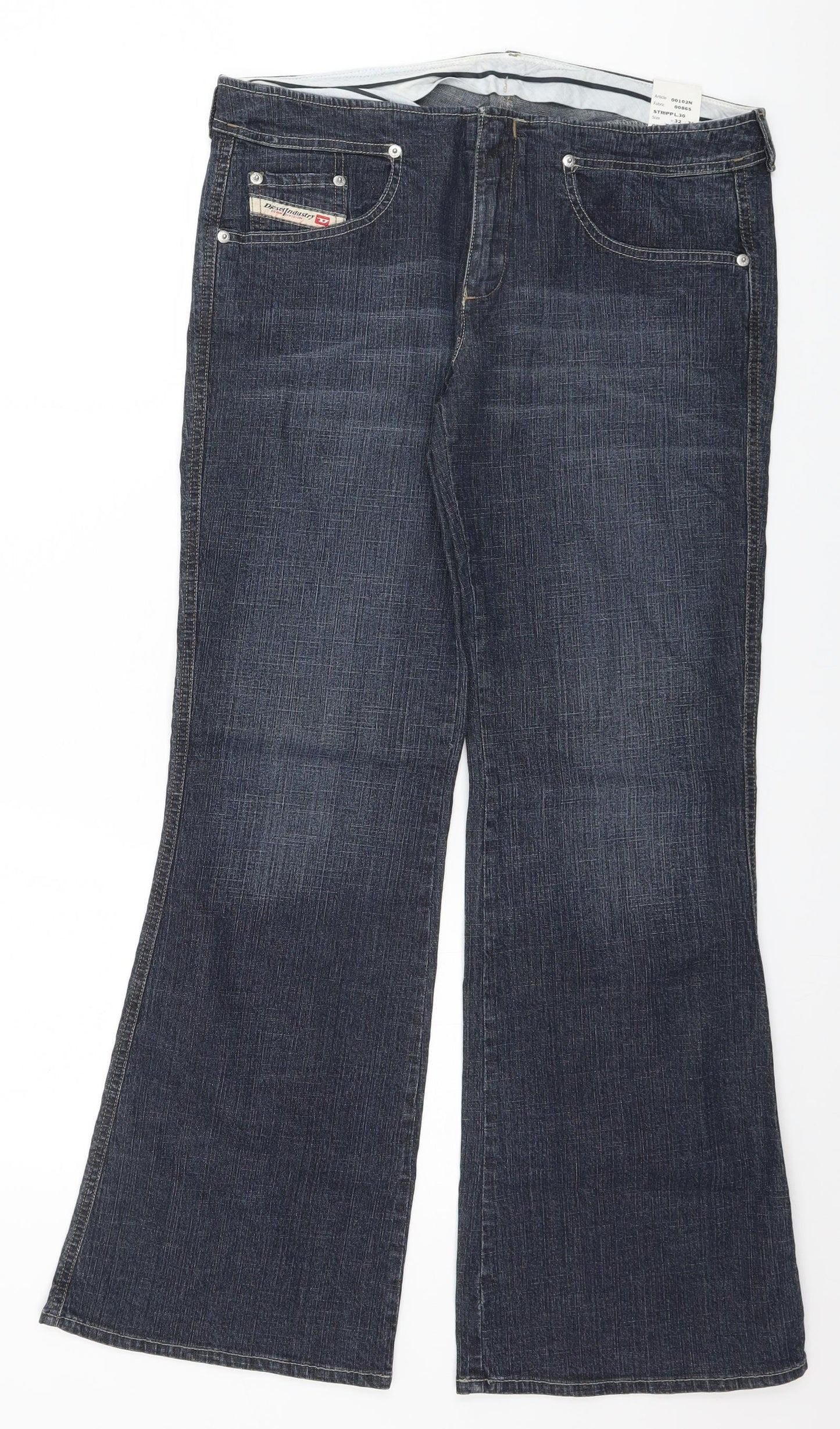 Diesel Mens Blue   Wide-Leg Jeans Size 32 L30 in