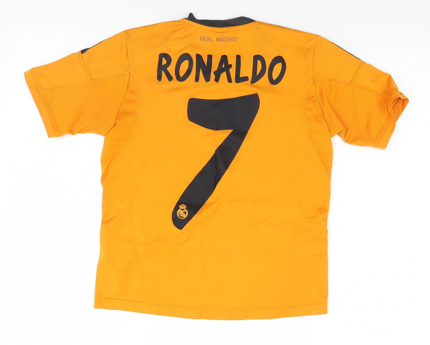 adidas Boys Orange   Basic T-Shirt Size 9-10 Years  - Fly Emirates, Ronaldo, 7