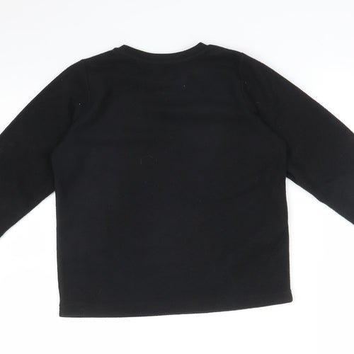 Matalan Boys Black   Pullover Sweatshirt Size 10 Years  - ALL I NEED IS WIFI