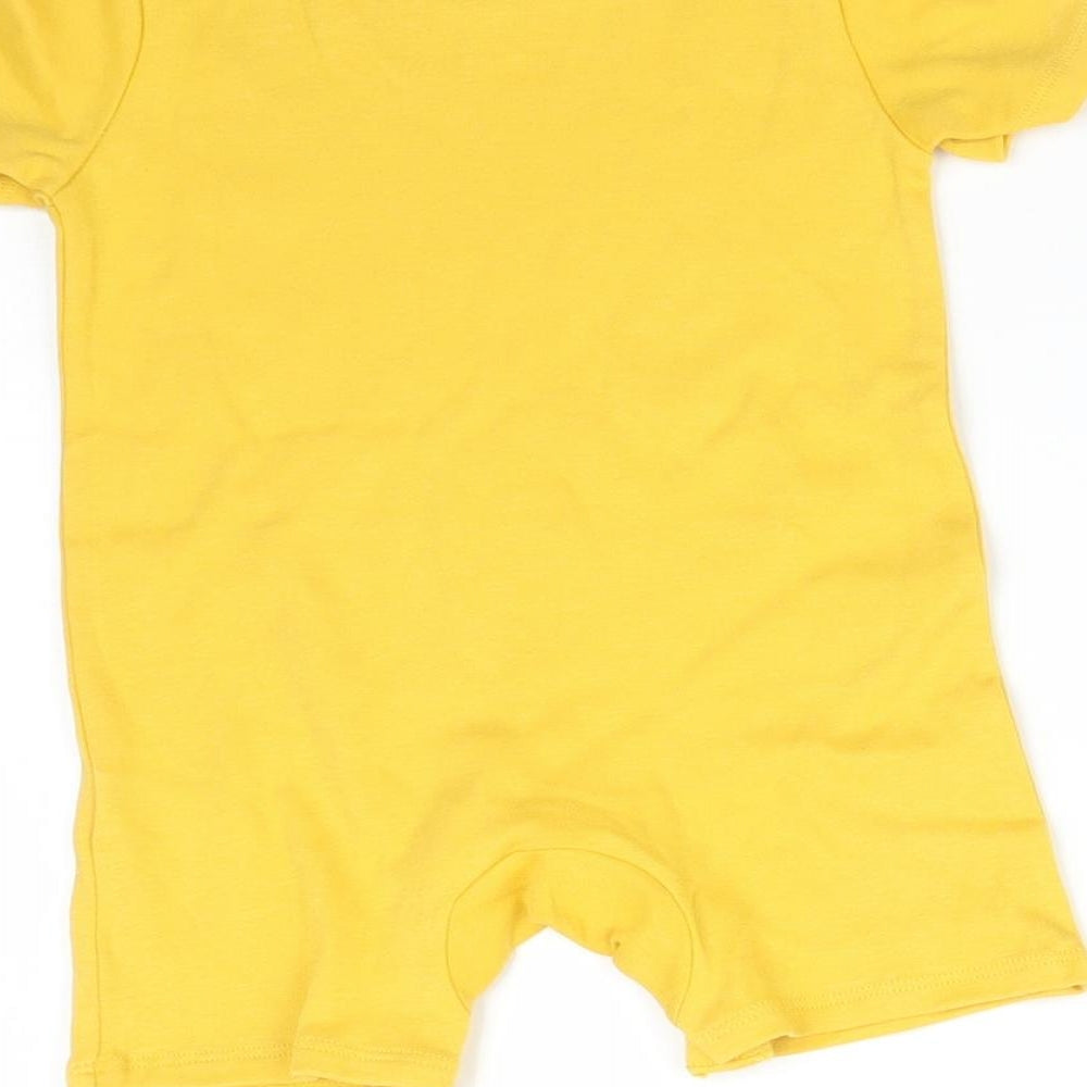 FRED&FLO Baby Yellow   Babygrow One-Piece Size 9-12 Months  - MUMMY'S LITTLE BESTIE
