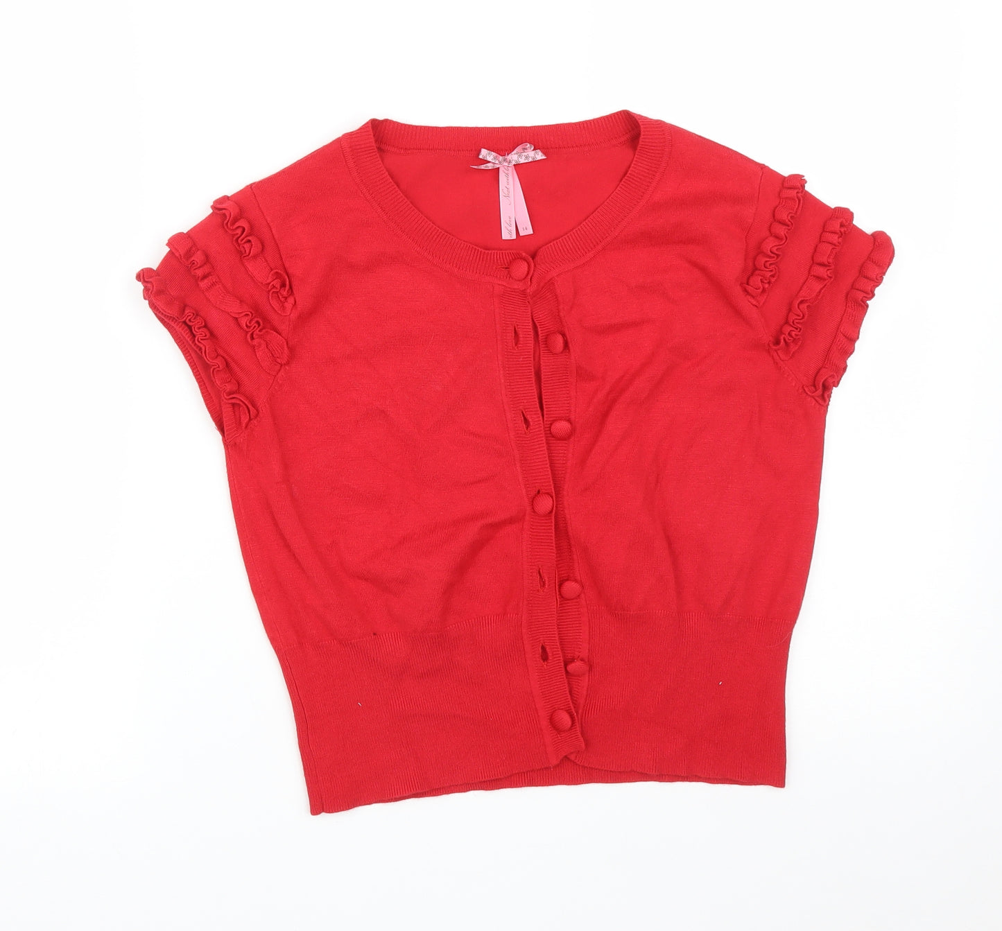 NEXT Womens Red   Cardigan Jumper Size 14