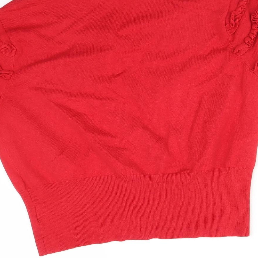NEXT Womens Red   Cardigan Jumper Size 14