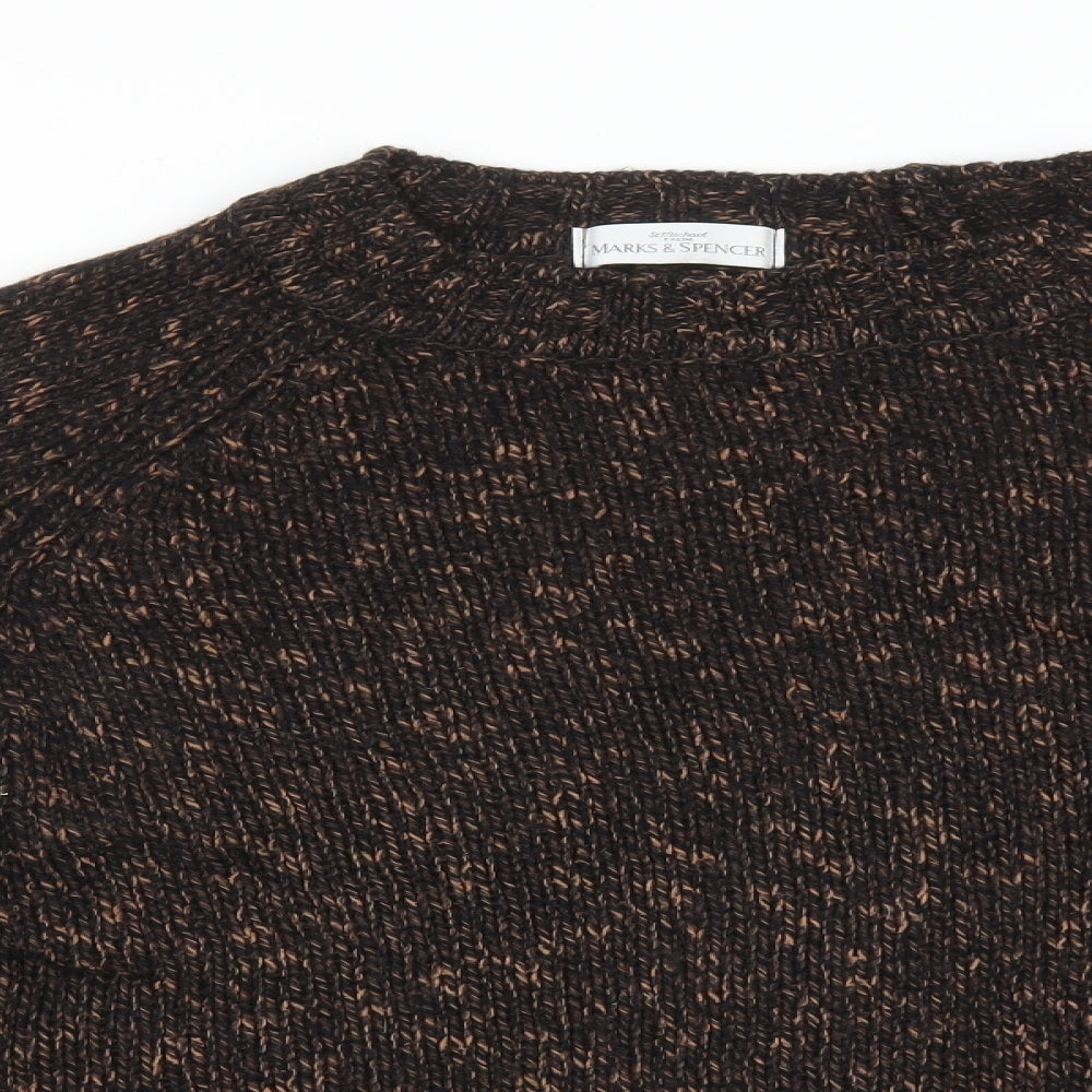 M&S Mens Brown   Pullover Sweatshirt Size L
