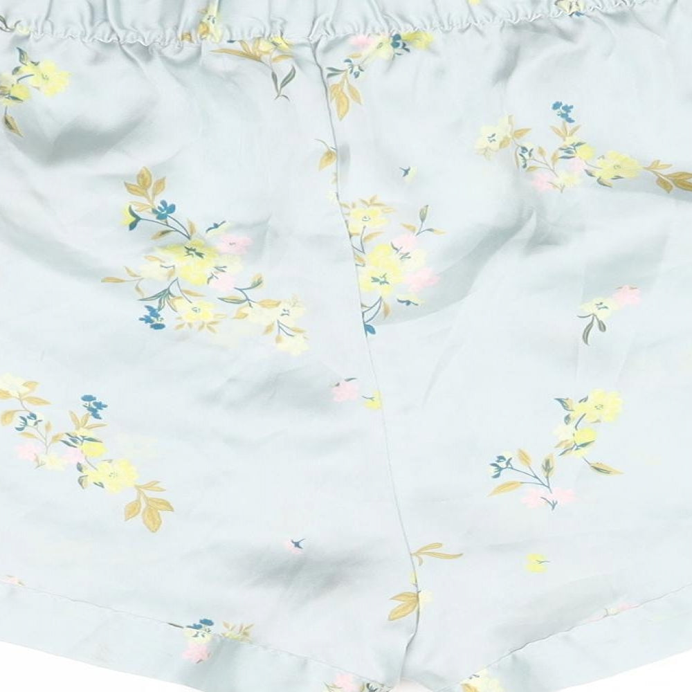 Primark Womens Blue Floral   Sleep Shorts Size L