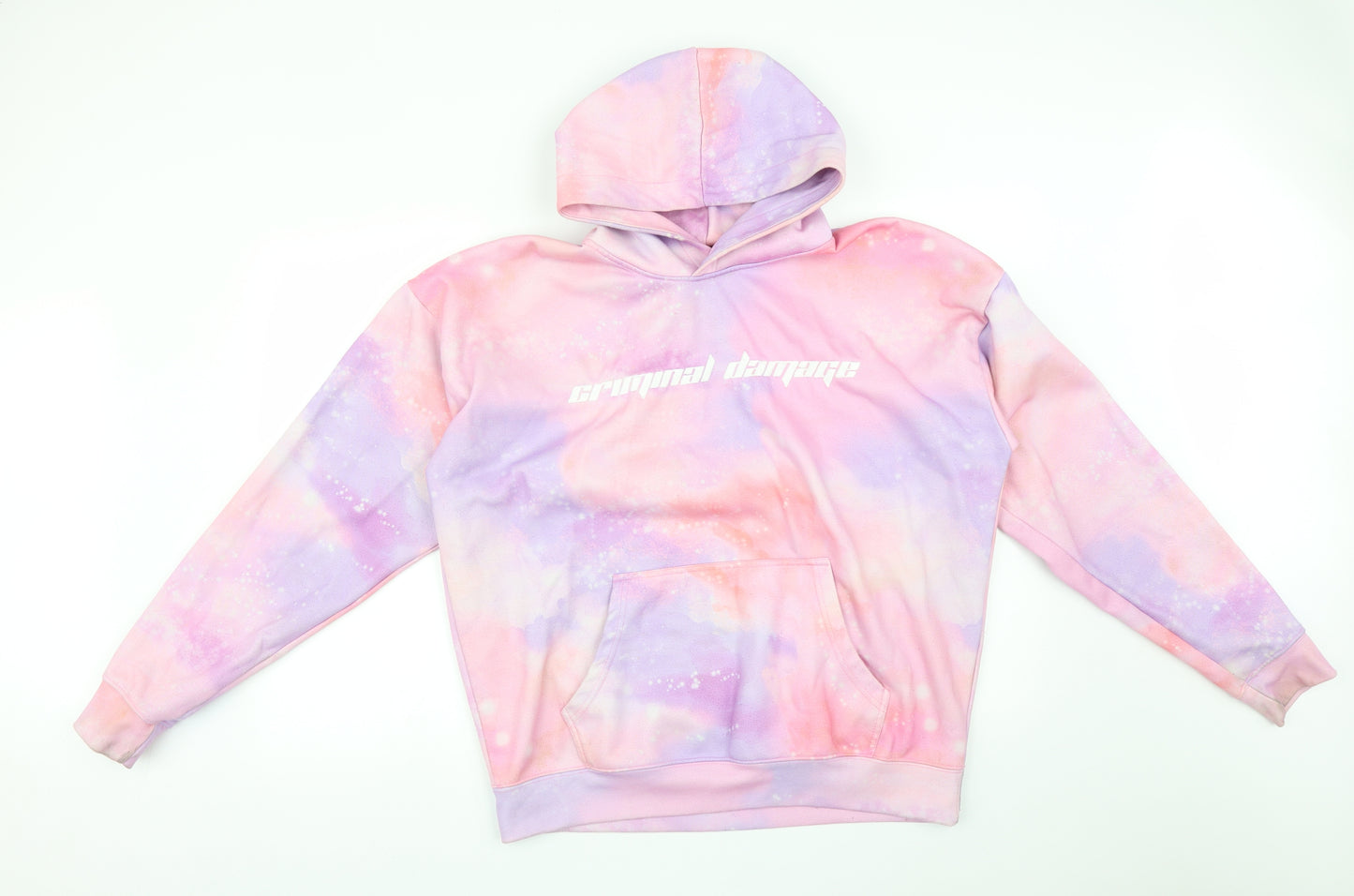 Criminal Damage Womens Multicoloured   Pullover Hoodie Size M