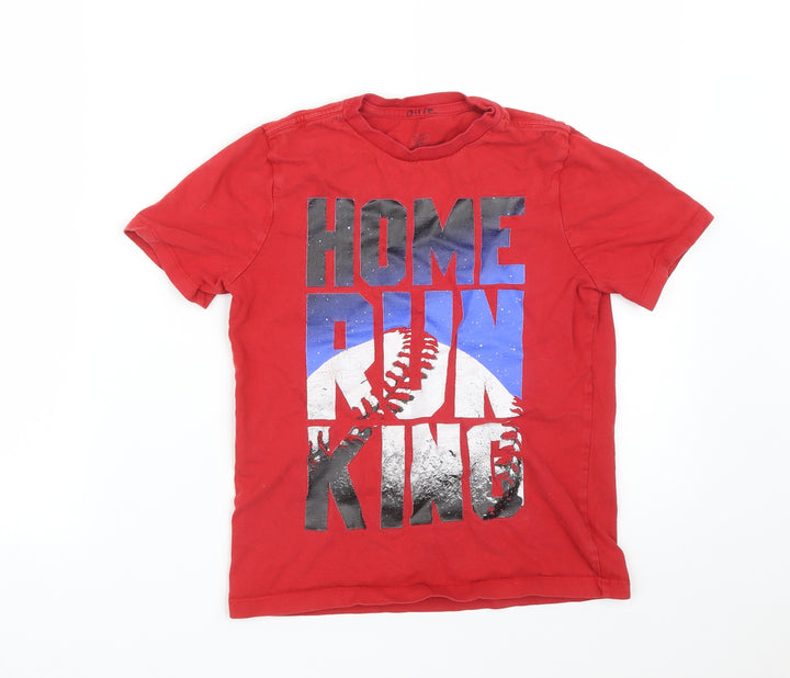 Gap Boys Red Basic T-Shirt Size 8 Years - HOME RUN KING