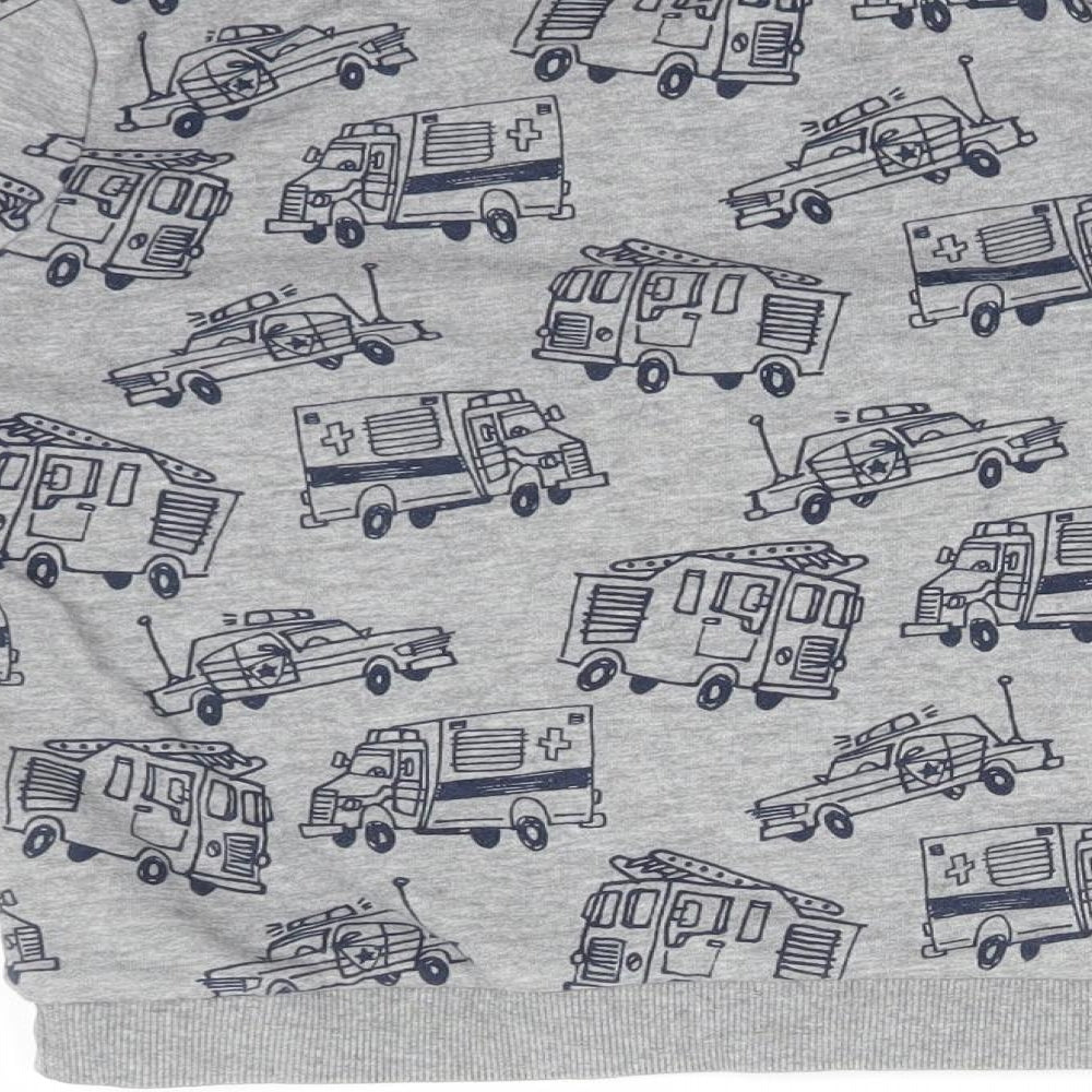 TU Boys Grey   Pullover Sweatshirt Size 5-6 Years  - CARS