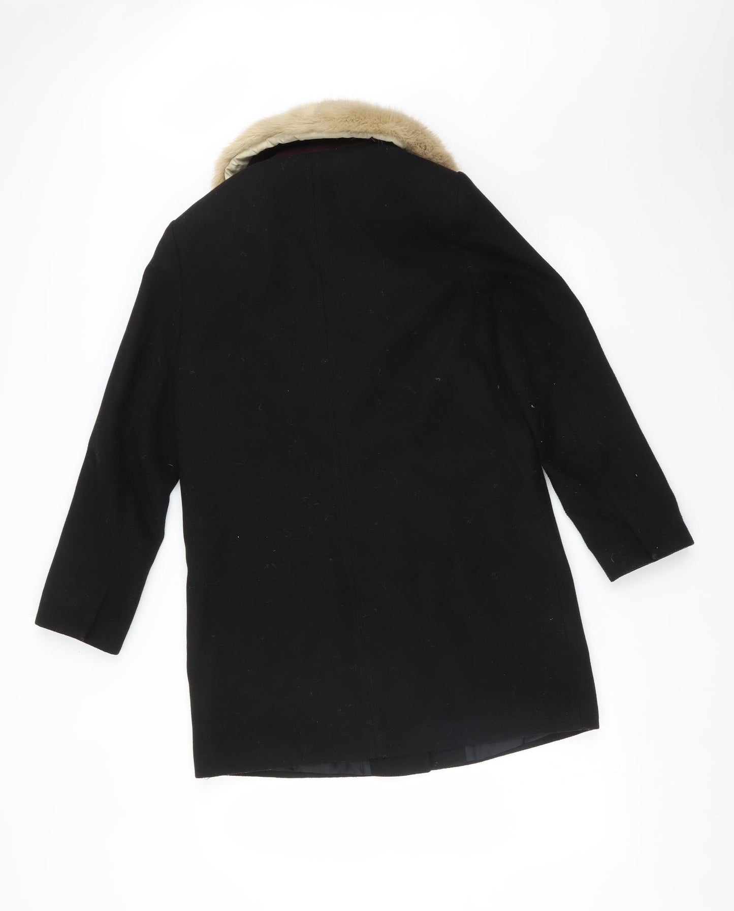 Topshop Womens Black   Trench Coat Coat Size 10