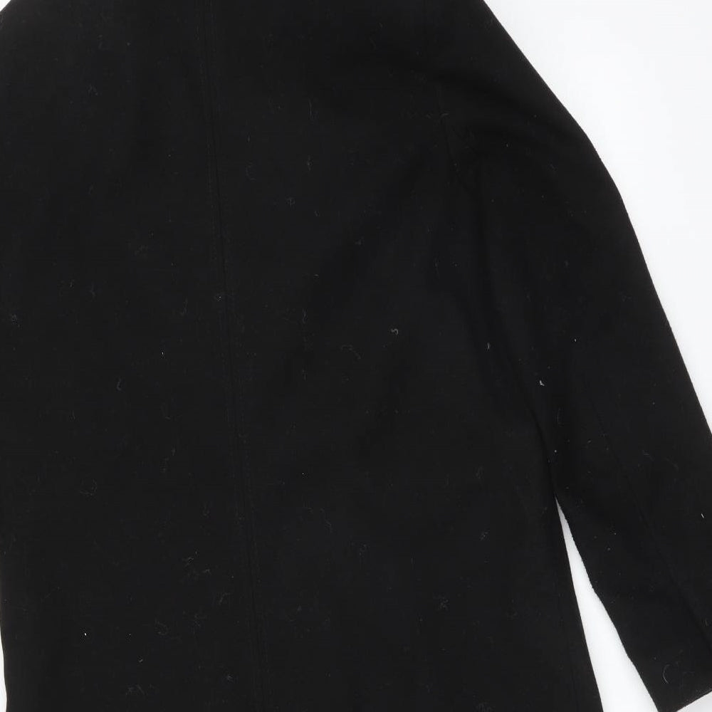 Topshop Womens Black   Trench Coat Coat Size 10