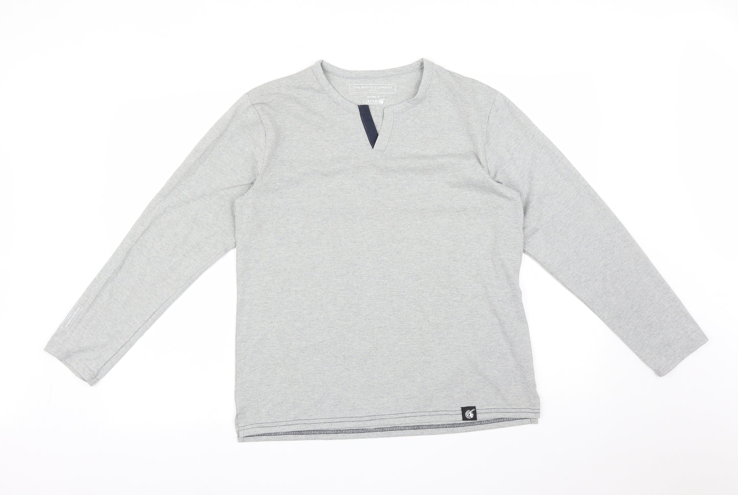 THE WHITE COMPANY Mens Grey    T-Shirt Size S