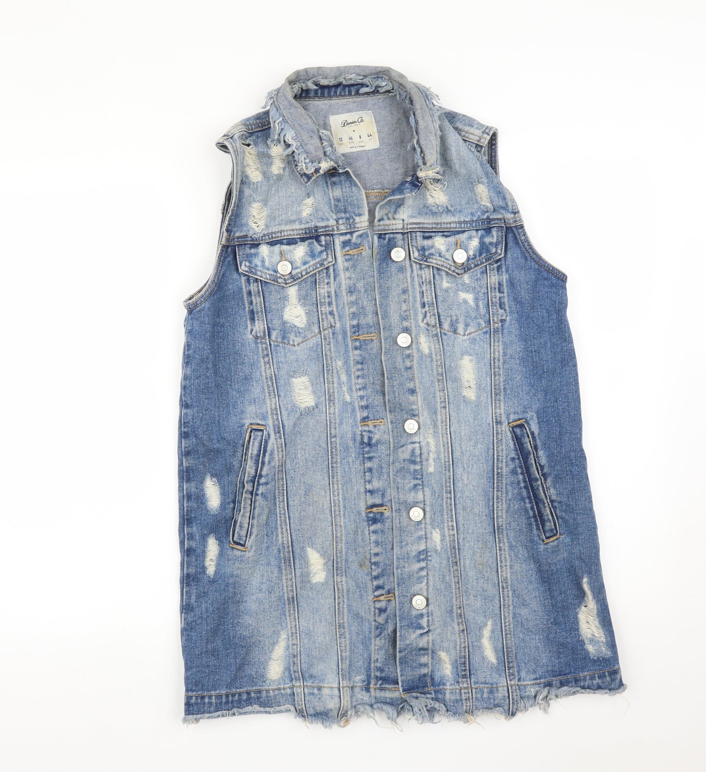 DENIM CO Womens Blue   Gilet Jacket Size 12
