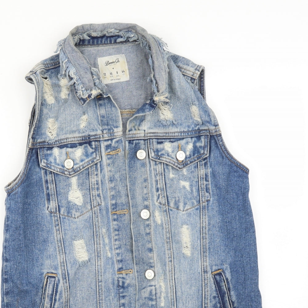 DENIM CO Womens Blue   Gilet Jacket Size 12