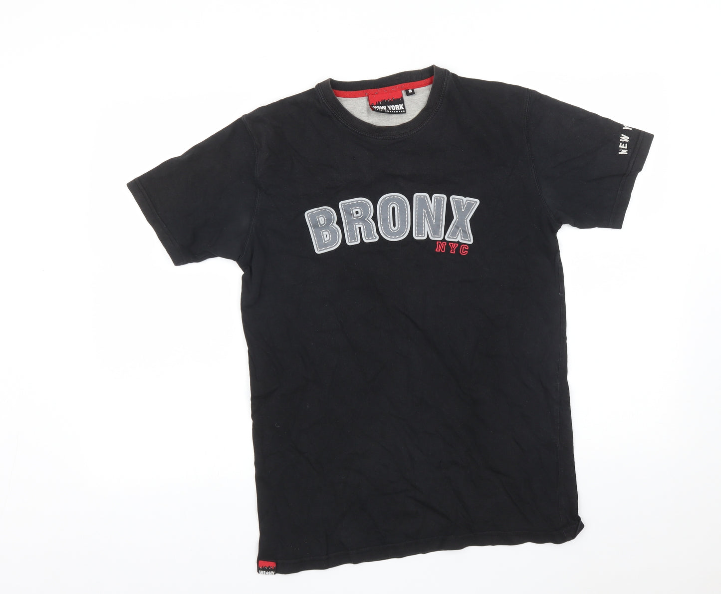 New York Mens Black    T-Shirt Size S  - BRONX