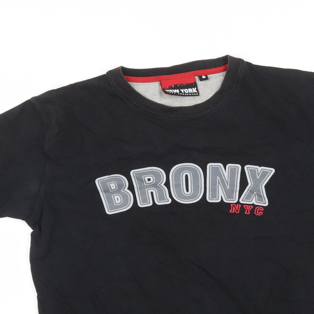 New York Mens Black    T-Shirt Size S  - BRONX