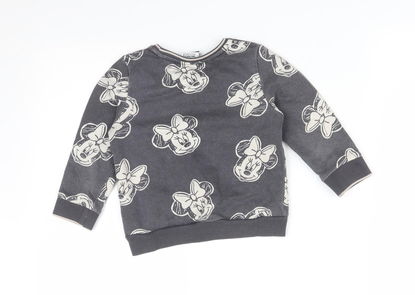 George Girls Grey   Pullover Sweatshirt Size 2-3 Years  - MINNIE MOUSE