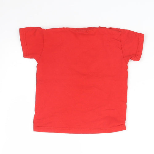 Fruit of the Loom Baby Red   Basic T-Shirt Size 12-18 Months  - DUNKY'S DAY NURSERIES