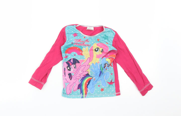 My Little Pony Girls Pink Basic T-Shirt Size 18-24 Months - FOLLOW THE RAINBOW