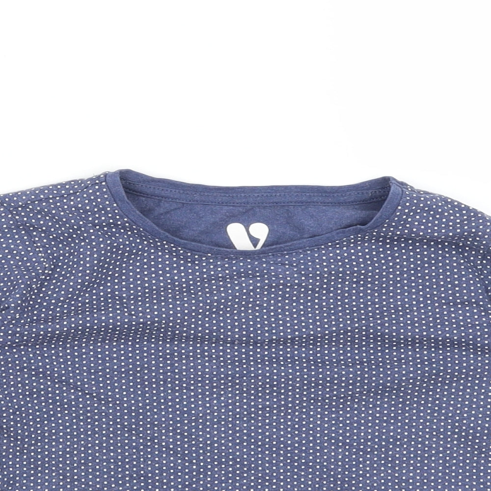 Very Girls Blue Polka Dot  Basic T-Shirt Size 2-3 Years