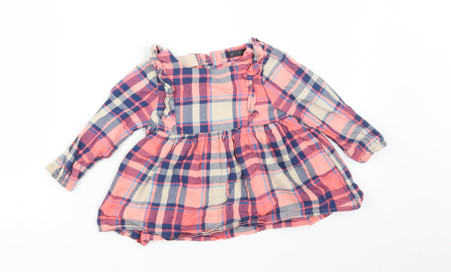 VERY  Girls Multicoloured Check  Fit & Flare  Size 18-24 Months