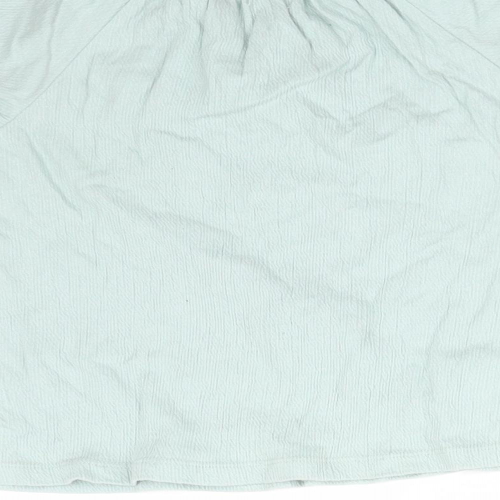 NEXT Girls Green Floral  Basic T-Shirt Size 3-4 Years