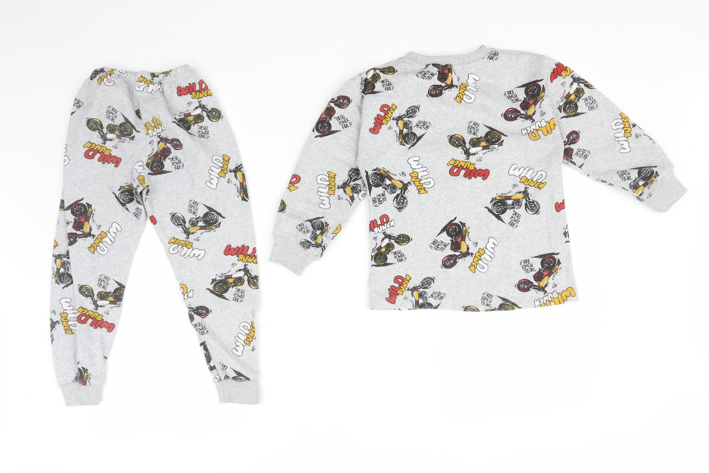 SIYA LIFE Boys Grey Solid   Pyjama Set Size 6-7 Years  - WILD BUNCH MOTORBIKES