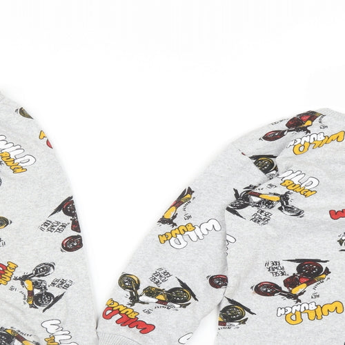 SIYA LIFE Boys Grey Solid   Pyjama Set Size 8-9 Years  - WILD BUNCH MOTORBIKES