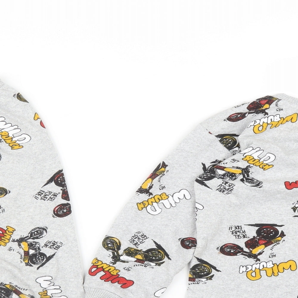 SIYA LIFE Boys Grey Solid   Pyjama Set Size 8-9 Years  - WILD BUNCH MOTORBIKES