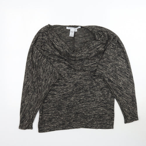 Max Studio Womens Multicoloured   Basic T-Shirt Size L  - Batwing