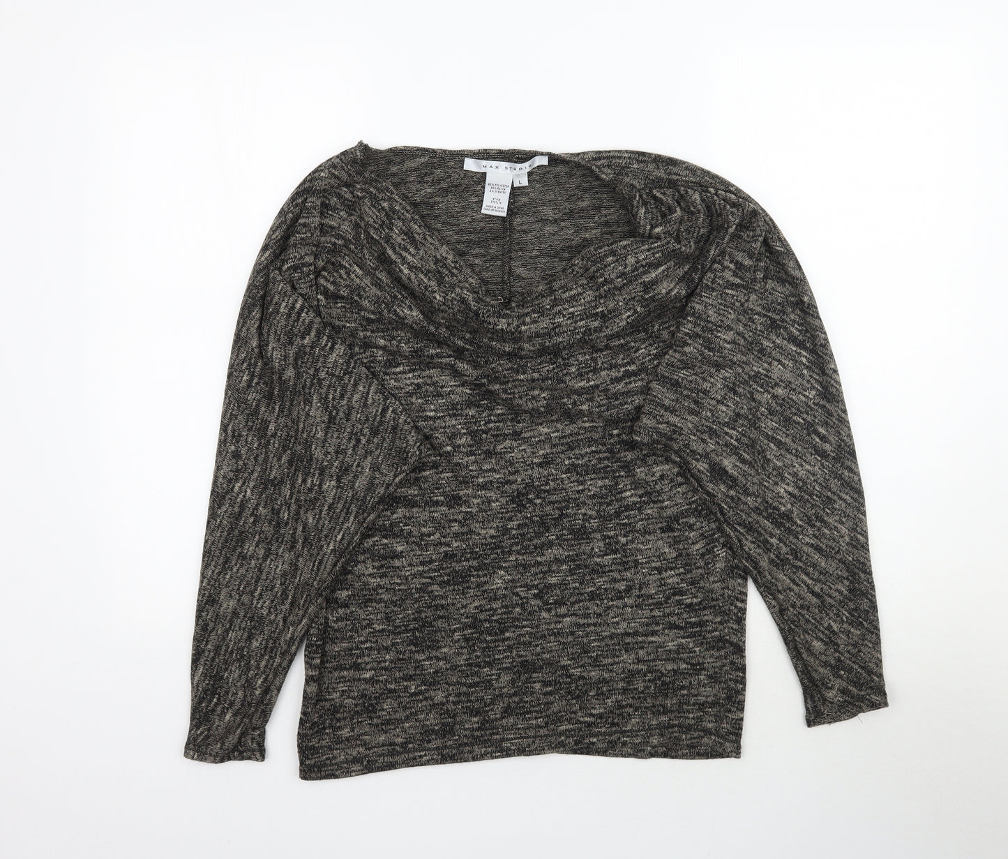 Max Studio Womens Multicoloured   Basic T-Shirt Size L  - Batwing