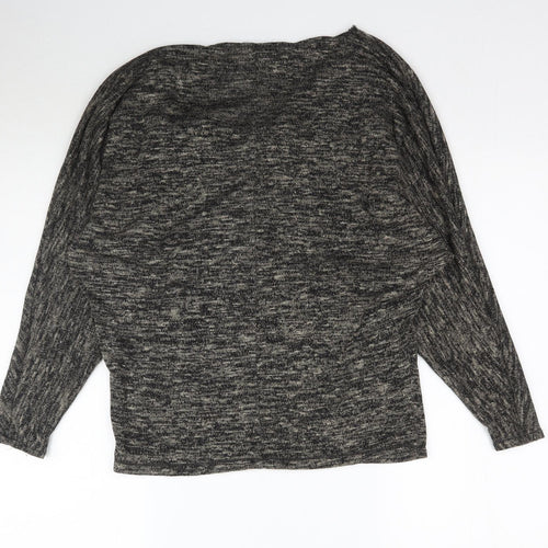 Max Studio Womens Multicoloured   Basic T-Shirt Size L  - Batwing