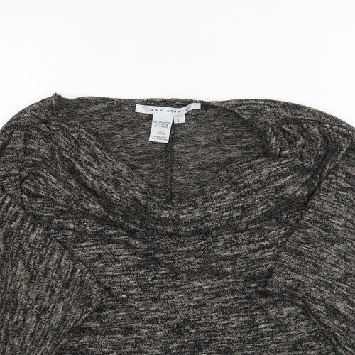 Max Studio Womens Multicoloured   Basic T-Shirt Size L  - Batwing