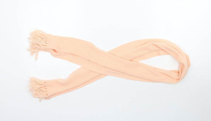 Preworn Womens Orange  Knit  Scarf   - Peach colour