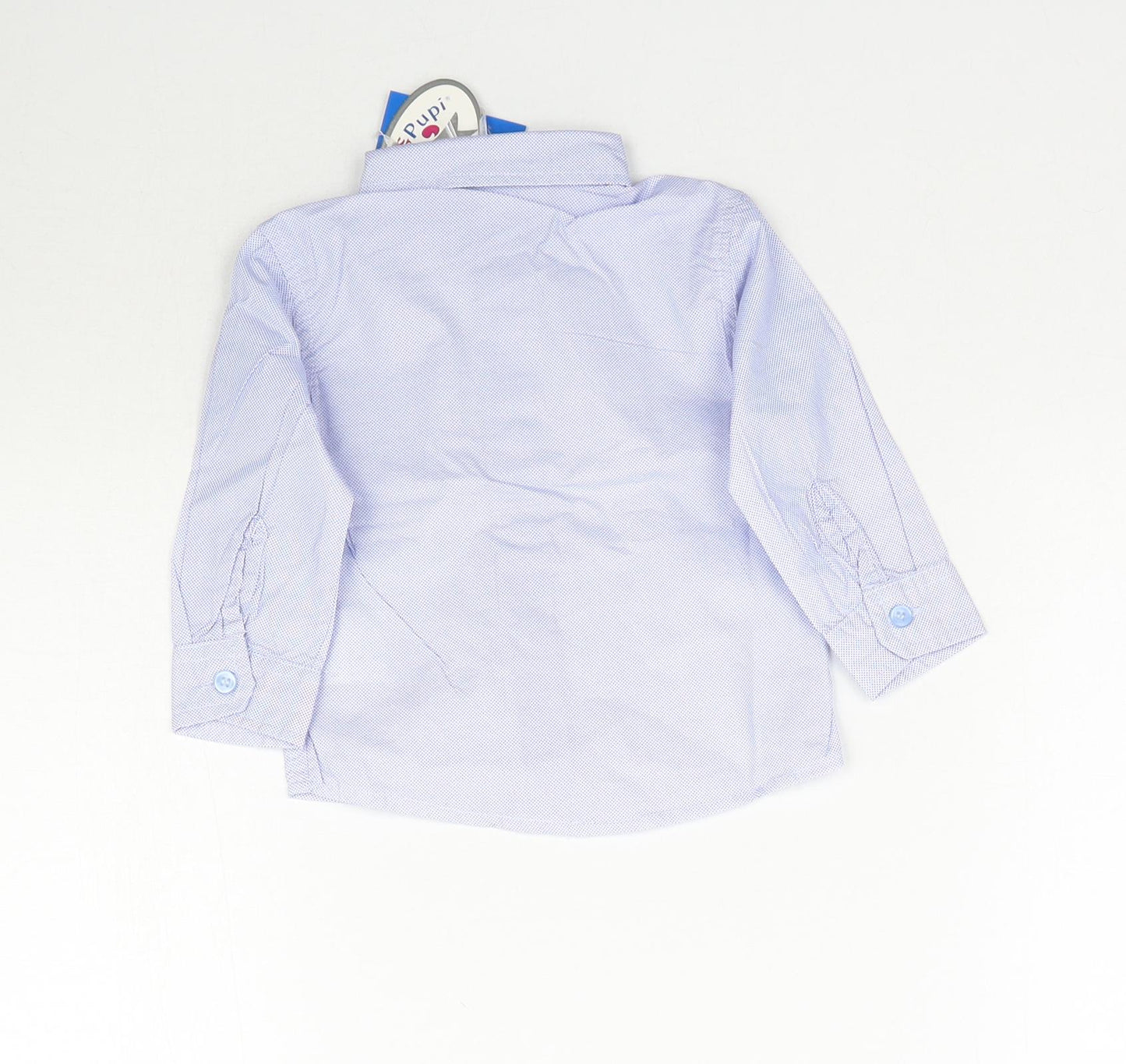 Stelle & Pupi Baby Blue   Basic Button-Up Size 6-9 Months